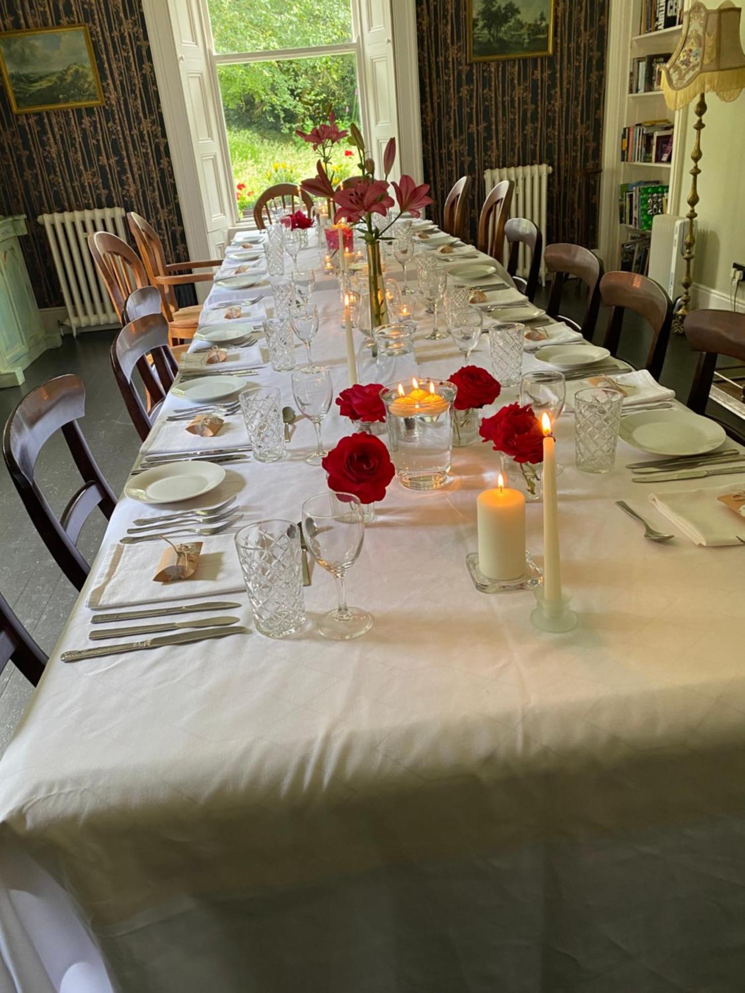 Clone Country House Aughrim Exterior photo A table set for a formal dinner